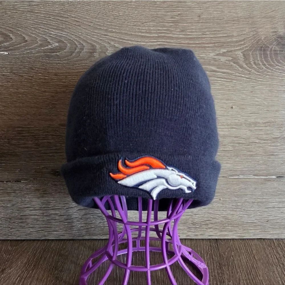 New Era NFL Denver Broncos Navy Cuffed Beanie